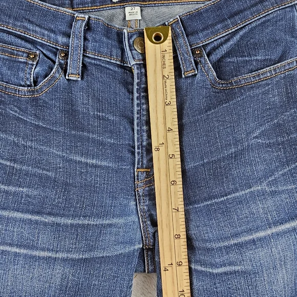 J. Crew Toothpick Ankle Blue Denim Jeans Womens Size 27 - Picture 5 of 12